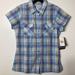 NWT Outback‎ Trading Co Plaid Western Shirt Size M